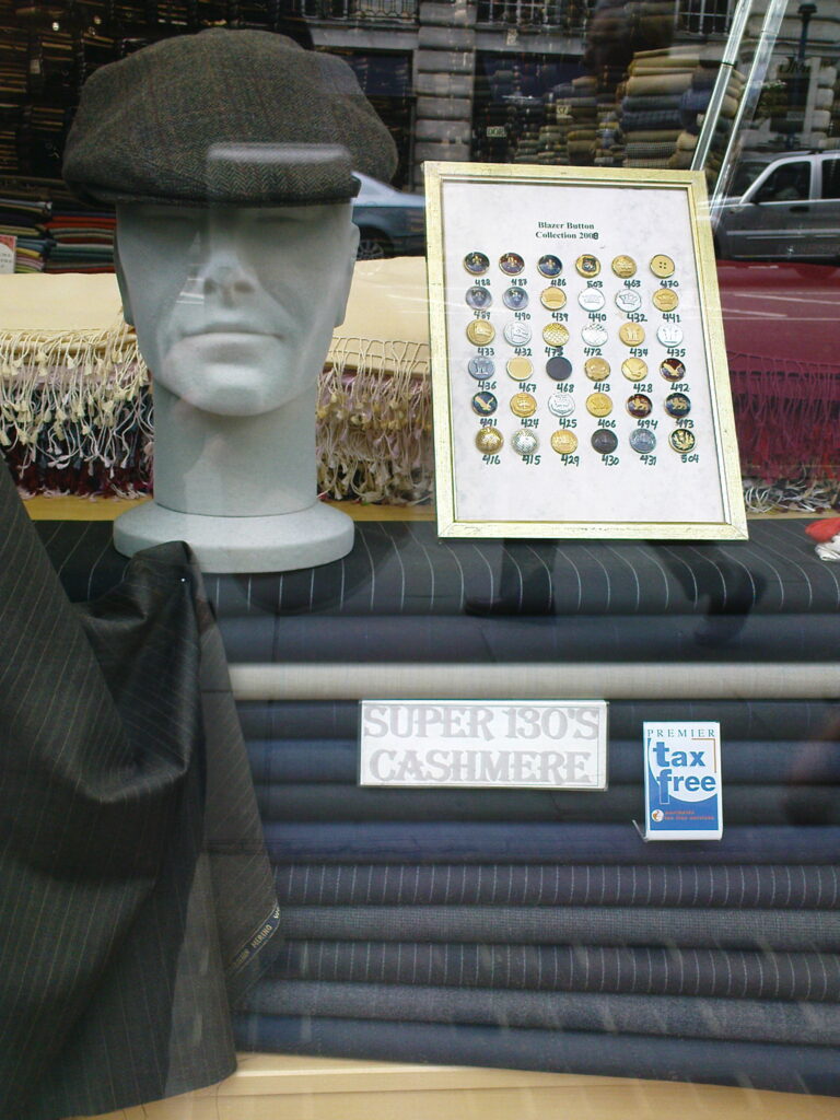 Stoffladen Schaufenster